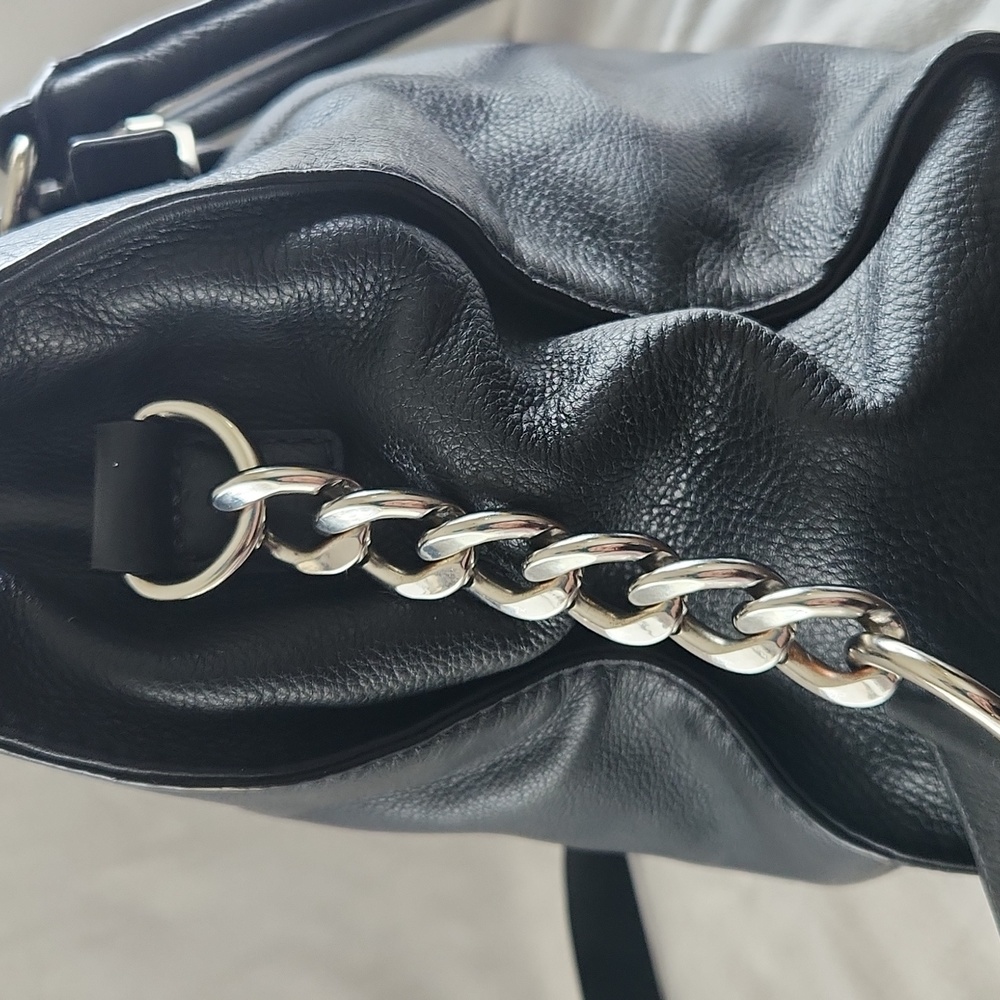 Michael Kors Satchel Shoulder Bag w/Silver Accents - Picture 5 of 11